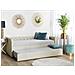 Letto Da Giorno In Tessuto Beige 80x200cm Libourne - Foto miniatura 4