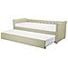Letto Da Giorno In Tessuto Beige 80x200cm Libourne - Foto miniatura 13