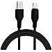 Cavo Usb A Apple Lightning Ricarica E Sincronizzazione Lungo 1,10m Nero - Foto miniatura 7