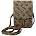 Pochette Per Smartphone, Tracolla Portatessere Stampa Guess 4 G E Logo, Marrone - Foto miniatura 1
