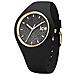 Ice Glitter Black, Orologio Nero Da Donna Con Cinturino In Silicone, 001356, Medium (40 Mm)  - Foto miniatura 1