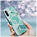 Custodia Compatibile Con Samsung Galaxy Note 10 In Marmo Verde Chiaro Verde Oro No. 3 - Coperchio Protettivo In Silicone Tpu Con Motivo A Mosaico - Foto miniatura 8