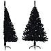 Albero Di Natale Artificiale A Metà Con Base Nero 120 Cm Pvc - Foto miniatura 1