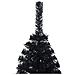 Albero Di Natale Artificiale A Metà Con Base Nero 120 Cm Pvc - Foto miniatura 5