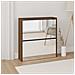 Scarpiera Con Specchio A 2 Livelli Rovere Marrone 63x17x67 Cm - Foto miniatura 1