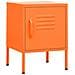 Comodino Arancione 35x35x51 Cm In Acciaio - Foto miniatura 1
