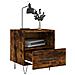 Comodini 2 Pz Rovere Fumo 40x35x47,5 Cm In Legno Multistrato - Foto miniatura 3