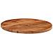 Piano Per Tavolo 60x2,5 Cm Rotondo In Legno Massello Di Acacia - Foto miniatura 3