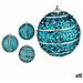 Set Di Palline Di Natale Con Rilievo Ø 8 Cm Azzurro Pvc (12 Unità) - Foto miniatura 1