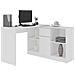 Scrivania B17, 120x50x79 cm, Colore Bianco - Foto miniatura 5