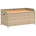 Panca Portaoggetti Beige Misto 100x50x52 Cm Polyrattan E Acacia - Foto miniatura 2