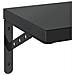 Mensole A Muro 2 Pz 50x23,5 Cm Nero In Acciaio Inossidabile - Foto miniatura 7