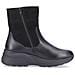 Black Casual Closed Booties Stivaletti Pelle Scarpe Donna Nero Eu 37, D6681-01 - Foto miniatura 3