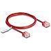 Cavo di rete RJ45 Cat. 6 UTP Ultra Slim 1 m rosso con connettori corti - Foto miniatura 1