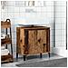 Mobile Lavabo Legno Antico 58x33x60 Cm In Legno Multistrato - Foto miniatura 3