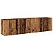 Mobili Tv A Parete 2pz Legno Antico 80x30x41 Cm - Foto miniatura 2