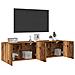 Mobili Tv A Parete 2pz Legno Antico 80x30x41 Cm - Foto miniatura 3