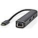 Hub Usb-c 5-in-1 A Rj45 Femmina / 3usb-a / Uscita Hdmi 4k 5gbps 0,2 M, Nero - Foto miniatura 1