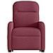 Poltrona Alzapersona Massaggio Reclinabile Rosso Vino Tessuto - Foto miniatura 5