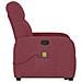 Poltrona Alzapersona Massaggio Reclinabile Rosso Vino Tessuto - Foto miniatura 6