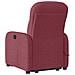 Poltrona Alzapersona Massaggio Reclinabile Rosso Vino Tessuto - Foto miniatura 7