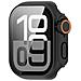 Custodia Protettiva Per Apple Watch - Pc Rigido E Vetro Temperato Black 46 Mm - Foto miniatura 1