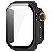 Custodia Protettiva Per Apple Watch - Pc Rigido E Vetro Temperato Black 46 Mm - Foto miniatura 4
