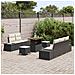 Set divano giardino 8 pezzi con cuscini Rattan nero Acacia, Divano giardino 2 posti con storage e cuscini Rattan nero, Set ristorante giardino 3 pezzi con cuscini Rattan nero Acacia - Foto miniatura 3