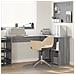 Scrivania Grigia Grigia Sonoma MDF Media Magazzino Scrivania - Foto miniatura 2