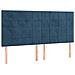 Letto a Molle con Materasso e LED Blu Scuro 180x200 cm - Foto miniatura 7