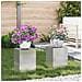 Supporti per Piante da Esterno Pilastro 2 pcs 24x24x35 cm Acciaio Inossidabile - Foto miniatura 2