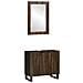 Set di mobili per il bagno 2 pcs Noce Marrone 62 x 33 x 58 cm - Foto miniatura 1