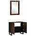 Set di mobili per il bagno 2 pcs Noce Marrone 62 x 33 x 58 cm - Foto miniatura 2
