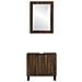 Set di mobili per il bagno 2 pcs Noce Marrone 62 x 33 x 58 cm - Foto miniatura 5