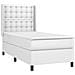 Giroletto Molle con Materasso e LED Bianco 80x200 cm Similpelle - Foto miniatura 4