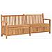 Panca da Giardino con Contenitore Marrone 228 x 60 x 90 cm - Foto miniatura 1