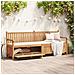 Panca da Giardino con Contenitore Marrone 228 x 60 x 90 cm - Foto miniatura 2