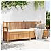 Panca da Giardino con Contenitore Marrone 228 x 60 x 90 cm - Foto miniatura 4