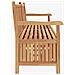 Panca da Giardino con Contenitore Marrone 228 x 60 x 90 cm - Foto miniatura 6