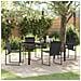 Set da Pranzo per Giardino 5 pcs Nero - Foto miniatura 2
