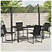 Set da Pranzo per Giardino 5 pcs Nero - Foto miniatura 4
