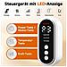 Massaggiatore Wireless Per Gambe - Compressione Ad Aria Per Piedi E Polpacci Con Calore E Pressione Regolabile Black - Foto miniatura 4