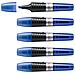 LUMINATOR - Evidenziatore - lunga durata e doppio tratto (2 + 5 mm) - Confezione da 5 - Blu - Foto miniatura 1