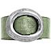 Anello ""basic"" Placcato Argento 925 Con Fibbia In Pelle Verde - Foto miniatura 4