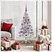 Albero di Natale artificiale con luci integrate Argento 120 cm - Foto miniatura 2