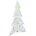 Albero di Natale con 240 LED Multicolore 180 cm Acrilico - Foto miniatura 1