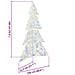 Albero di Natale con 240 LED Multicolore 180 cm Acrilico - Foto miniatura 8