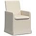 Sedie da pranzo con ruote 2 pcs Beige 57 x 67 x 95 cm Tela - Foto miniatura 1