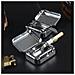 Mini Posacenere Portatile - Tascabile, Lega Di Alluminio, Coperchio A Molla, Spegnisigarette Integrato Black - Foto miniatura 5