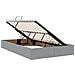 Letto con contenitore e LED con led Grigio chiaro 120 x 190 cm - Foto miniatura 7